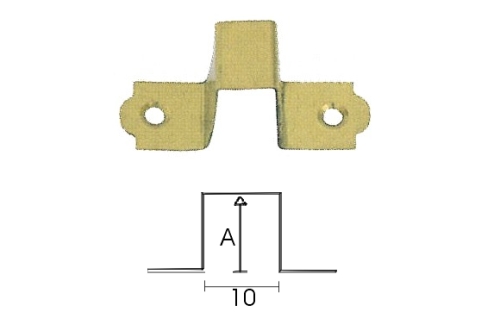 Grampo verguinha - INOX / LAT�O / A�O